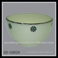 chinese soup bowls with decal handpainting